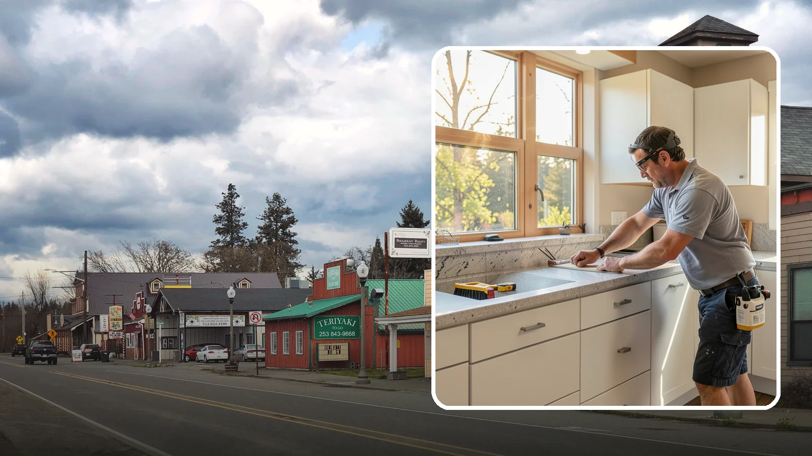 Countertop Replacement in Roy, Pierce County, WA - Full countertop replacement service that removes old surfaces and installs new ones with minimal kitchen downtime.