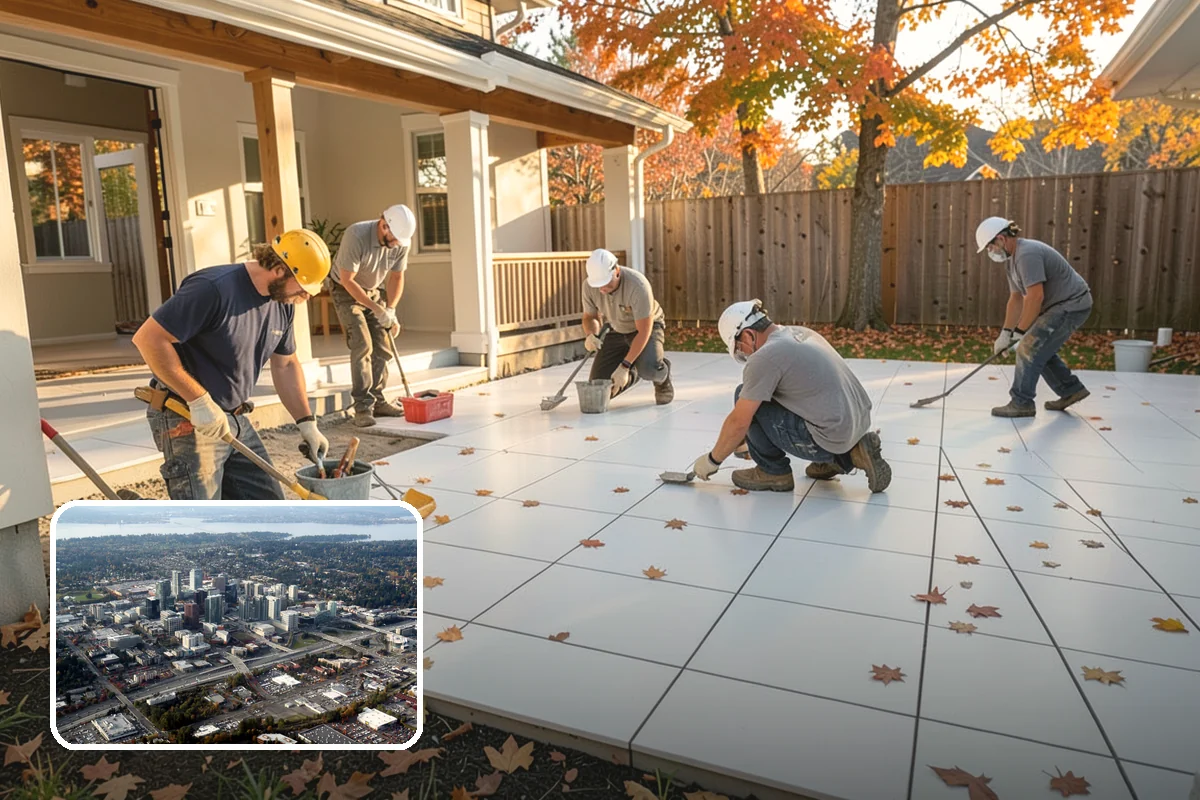 Covered Deck Construction in Bellevue, King County, WA - Extends outdoor use through the rainy season