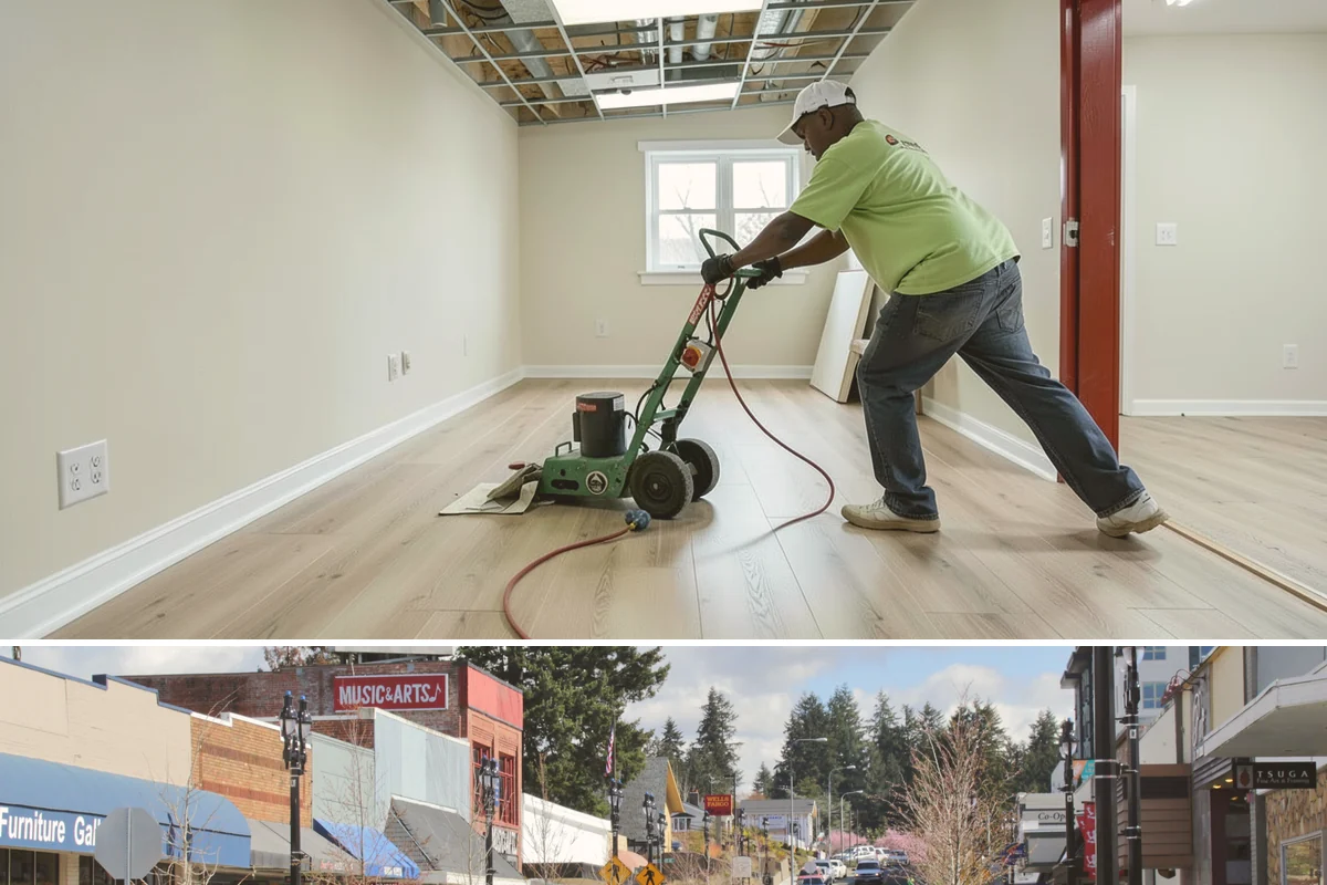 Covered Deck Construction in Bothell, King County, WA - Summer's dry weather is ideal for opening up the roofline and tying into your home without water exposure.
