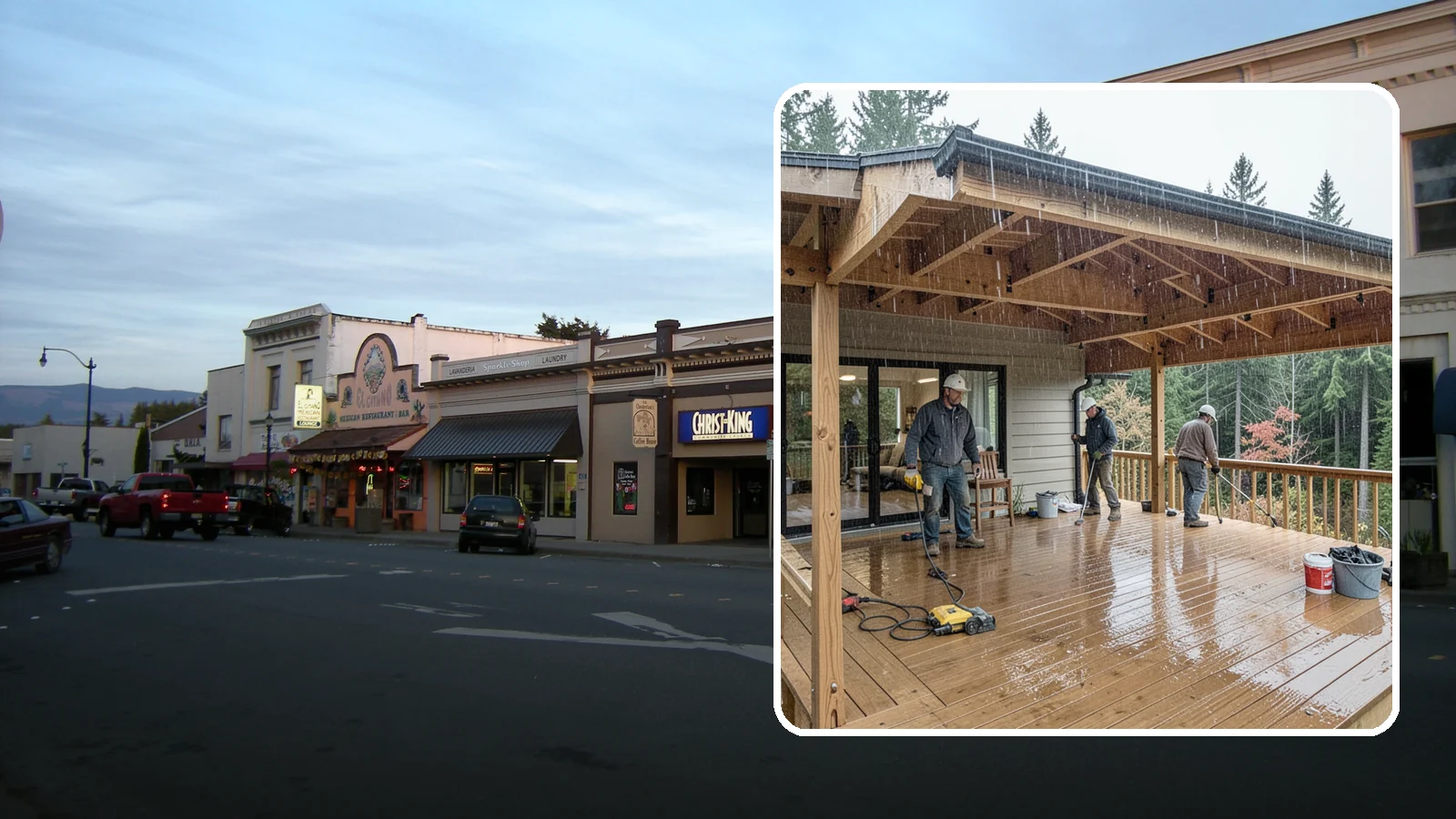 Covered Deck Construction in Burlington, Skagit County, WA - Covered deck construction that lets you enjoy the outdoors through every Northwest rain shower.