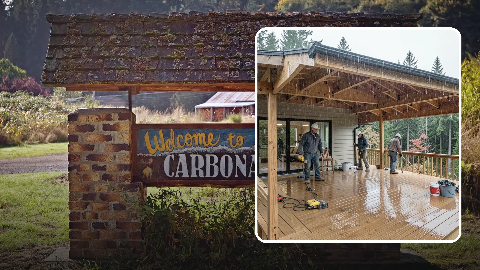 Covered Deck Construction in Carbonado, Pierce County, WA - Covered deck construction that lets you enjoy the outdoors through every Northwest rain shower.