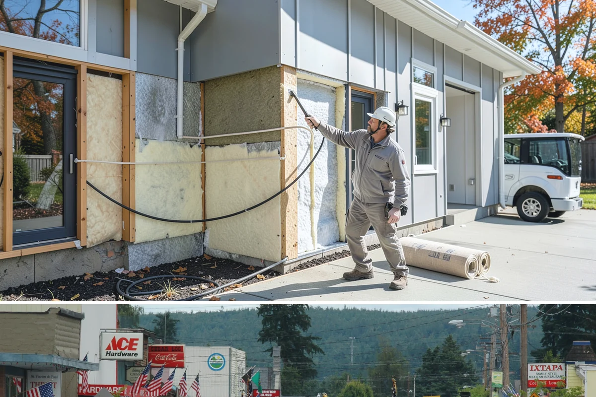 Covered Deck Construction in Carnation, King County, WA - Summer's dry weather is ideal for opening up the roofline and tying into your home without water exposure.
