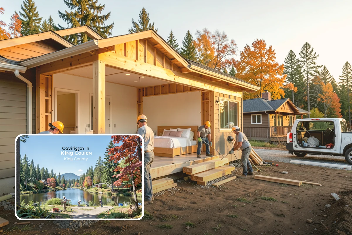Covered Deck Construction in Covington, King County, WA - Extends outdoor use through the rainy season