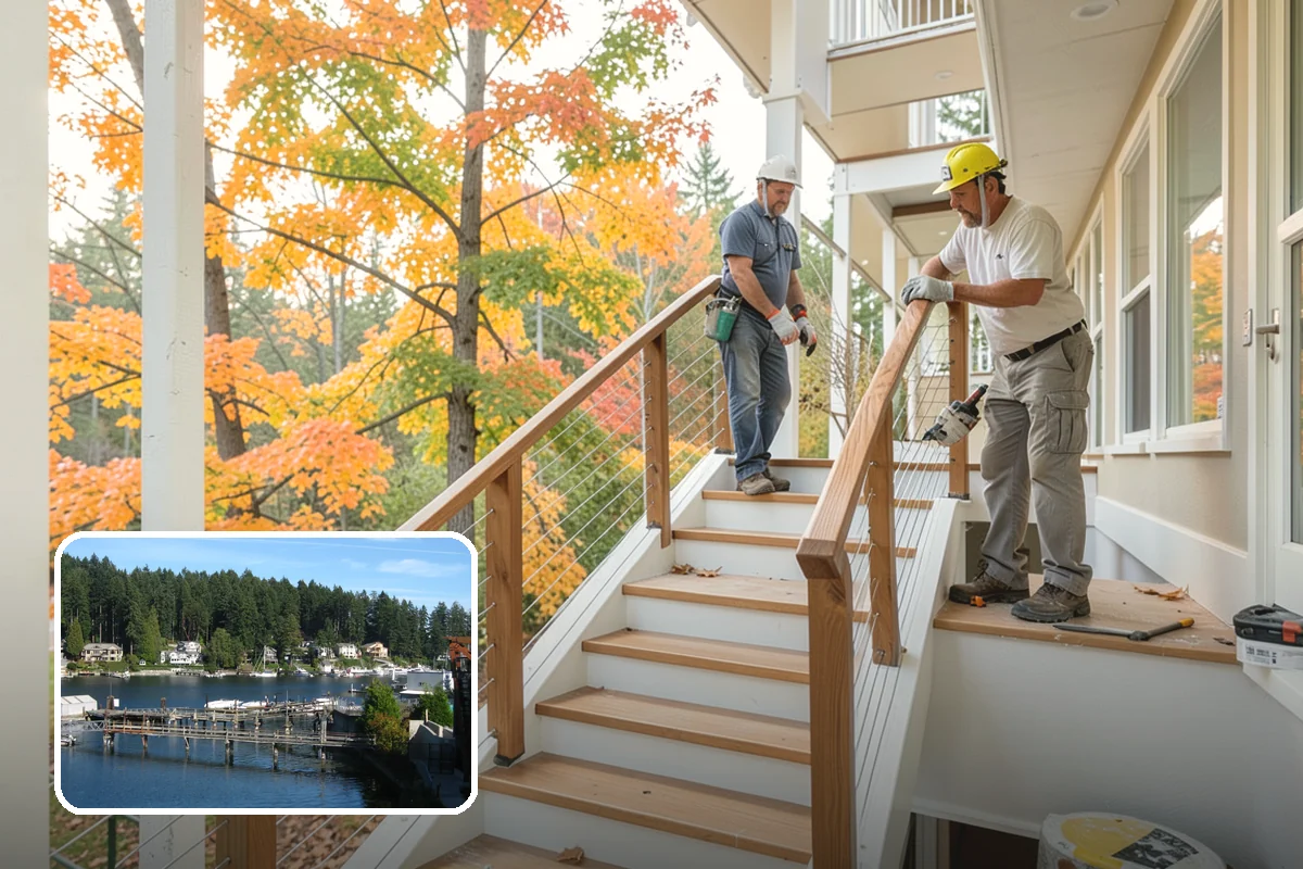 Covered Deck Construction in Gig Harbor, Pierce County, WA - Extends outdoor use through the rainy season