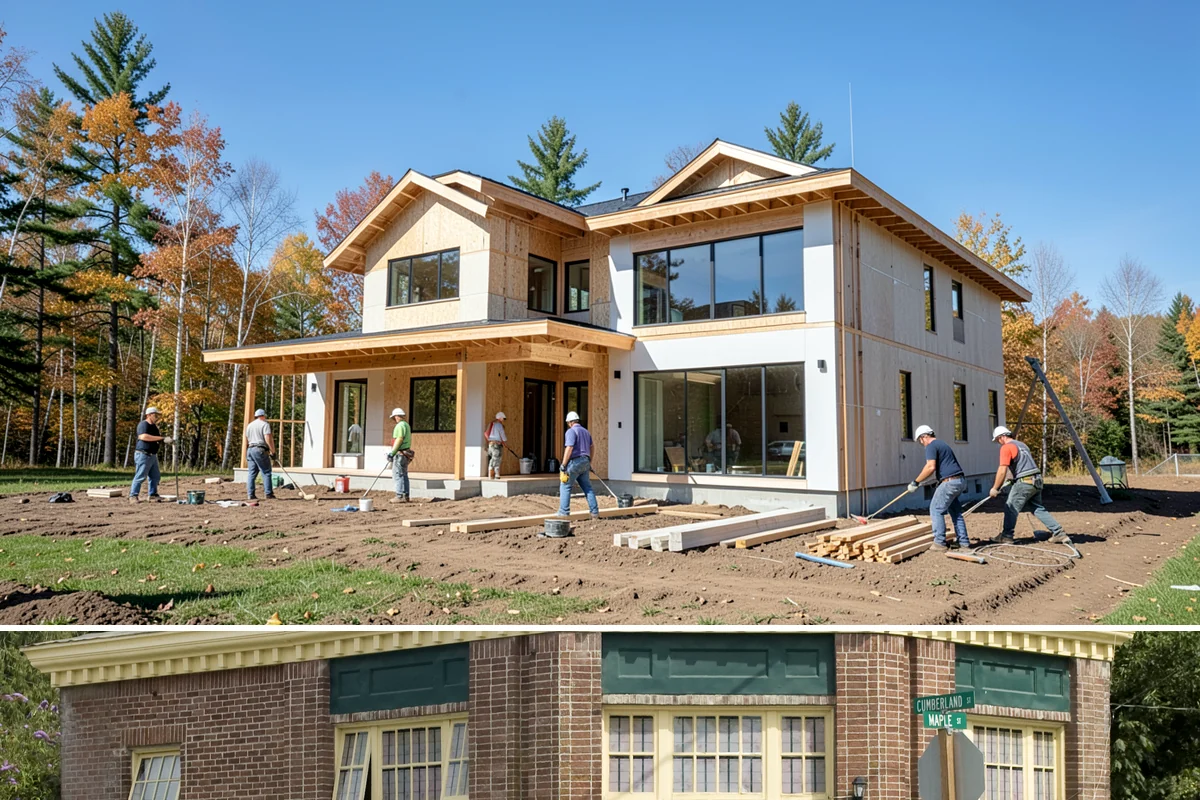Covered Deck Construction in Hamilton, Skagit County, WA - Summer's dry weather is ideal for opening up the roofline and tying into your home without water exposure.
