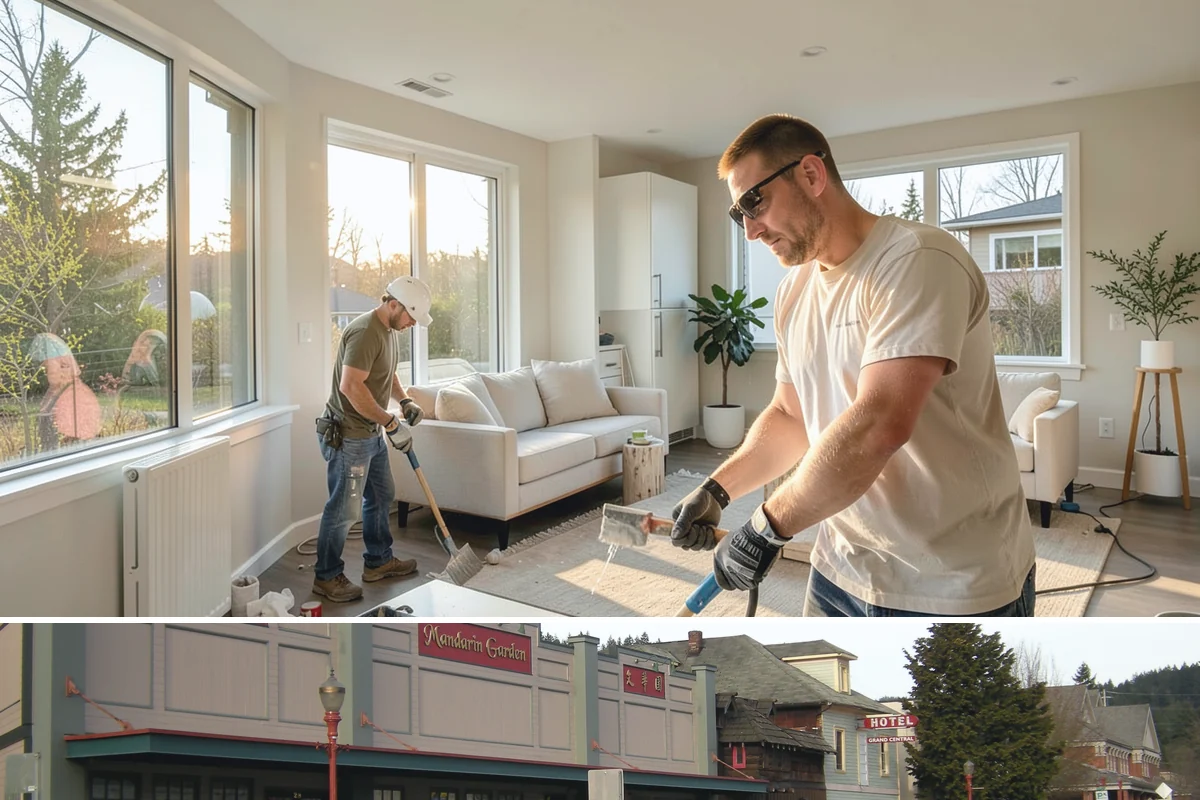 Covered Deck Construction in Issaquah, King County, WA - Summer's dry weather is ideal for opening up the roofline and tying into your home without water exposure.