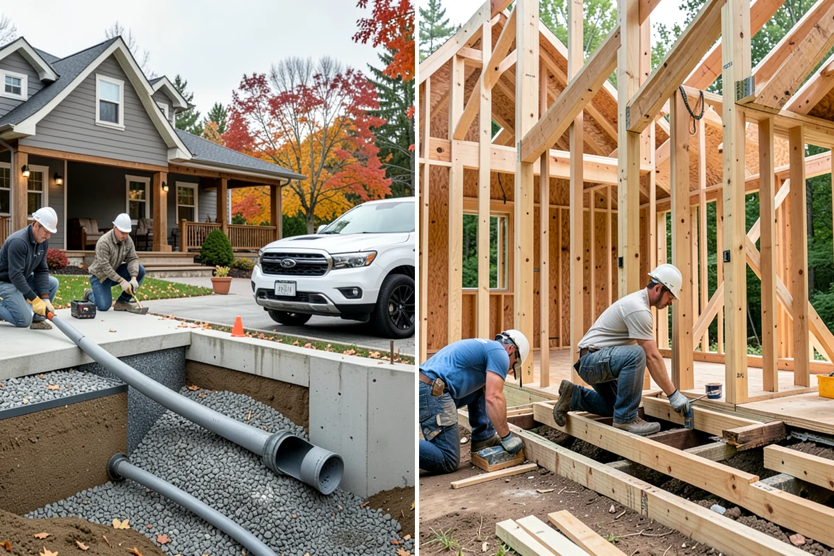 Covered Deck Construction in Kenmore, King County, WA - Design the cover to match your home and code