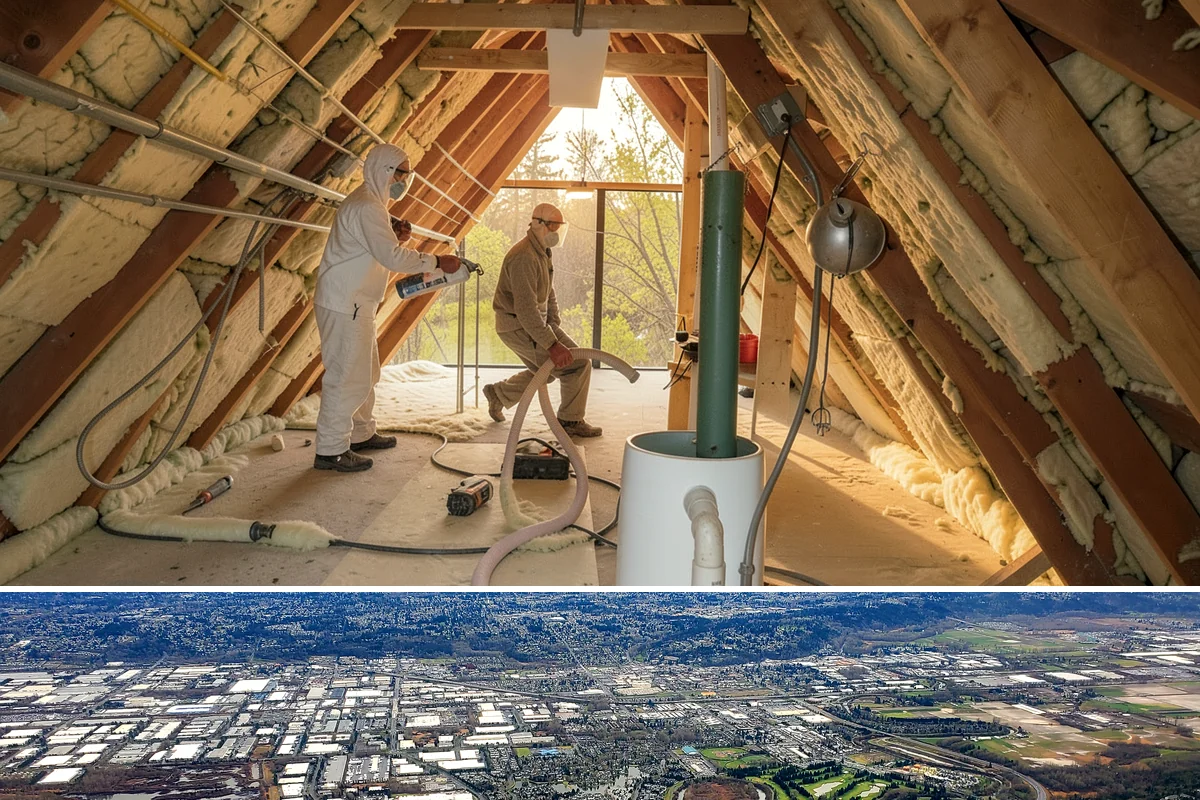 Covered Deck Construction in Kent, King County, WA - Summer's dry weather is ideal for opening up the roofline and tying into your home without water exposure.