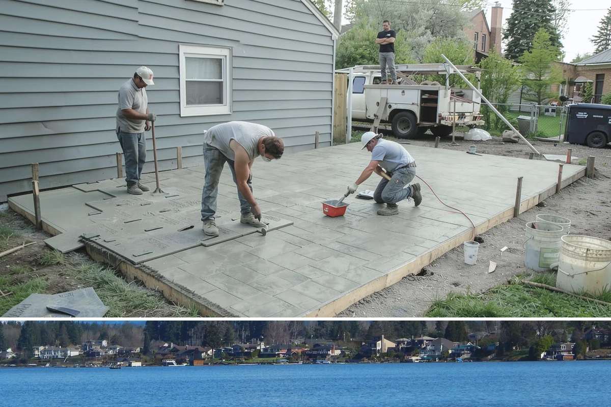 Covered Deck Construction in Lake Stevens, Snohomish County, WA - Summer's dry weather is ideal for opening up the roofline and tying into your home without water exposure.