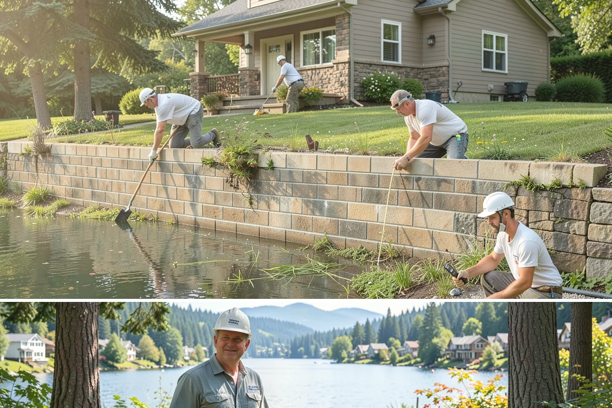 Covered Deck Construction in Milton, King County, WA - Summer's dry weather is ideal for opening up the roofline and tying into your home without water exposure.