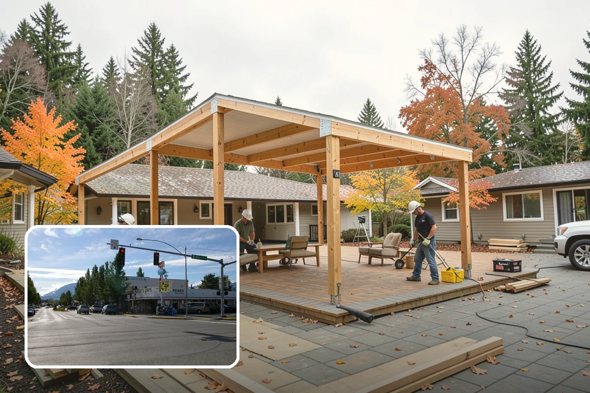 Covered Deck Construction in North Bend, King County, WA - Extends outdoor use through the rainy season