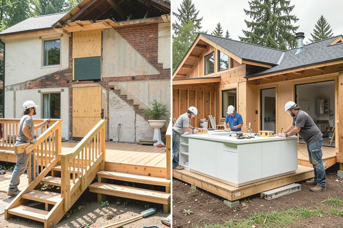 Covered Deck Construction in North Bend, King County, WA - Design the cover to match your home and code