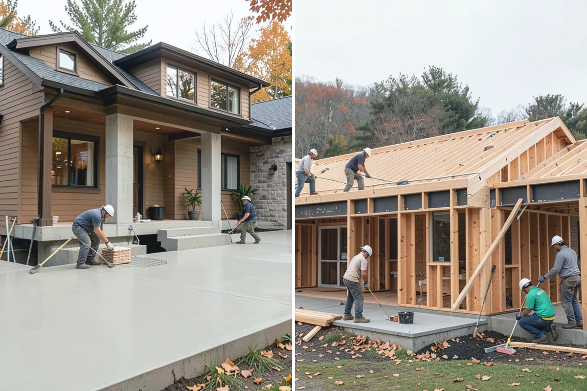 Covered Deck Construction in Renton, King County, WA - Design the cover to match your home and code