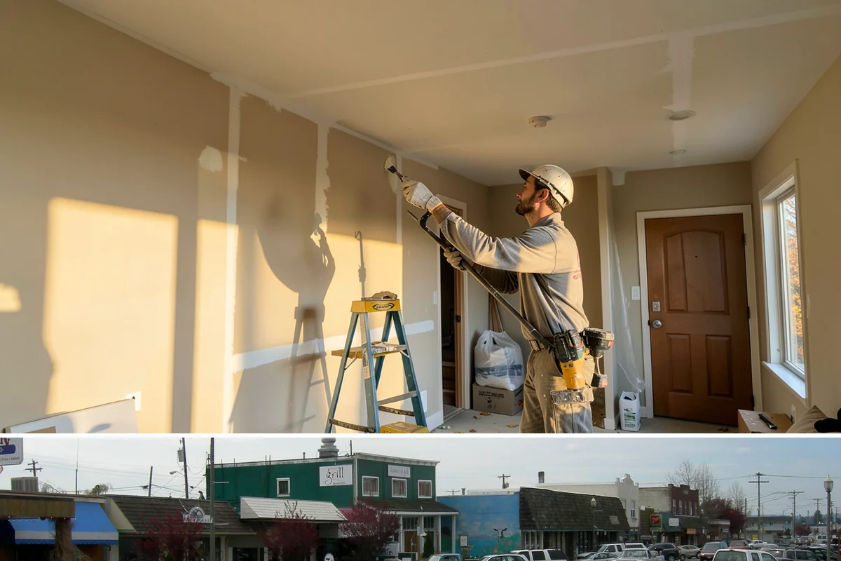 Covered Deck Construction in Stanwood, Snohomish County, WA - Summer's dry weather is ideal for opening up the roofline and tying into your home without water exposure.