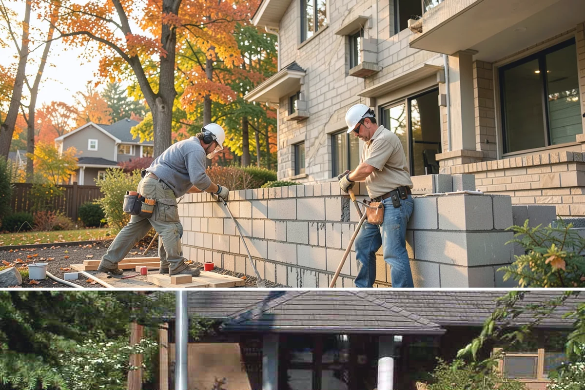 Covered Deck Construction in Yarrow Point, King County, WA - Summer's dry weather is ideal for opening up the roofline and tying into your home without water exposure.