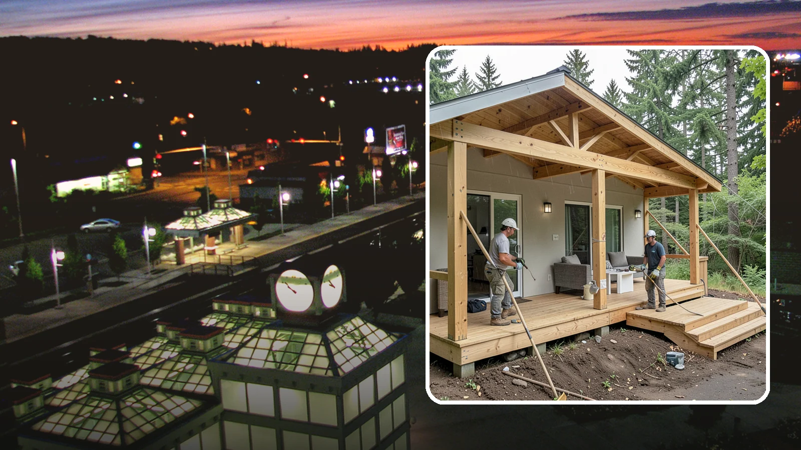 Covered Porch Construction in Auburn, King County, WA - Covered porch construction that adds a roofed, rain-protected space to your home's exterior.