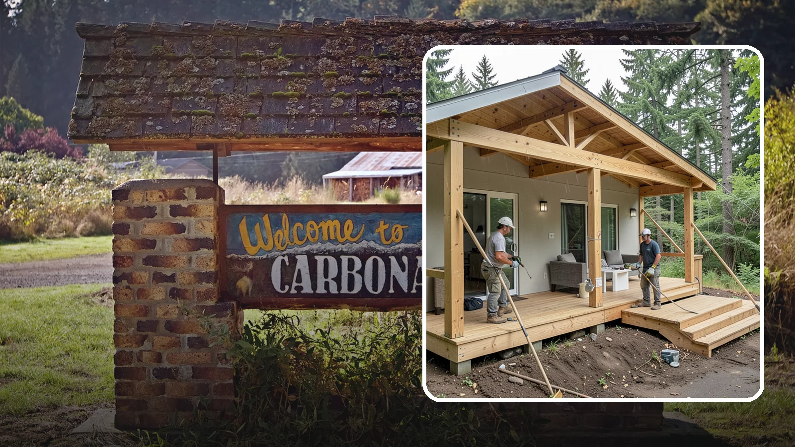 Covered Porch Construction in Carbonado, Pierce County, WA - Covered porch construction that adds a roofed, rain-protected space to your home's exterior.