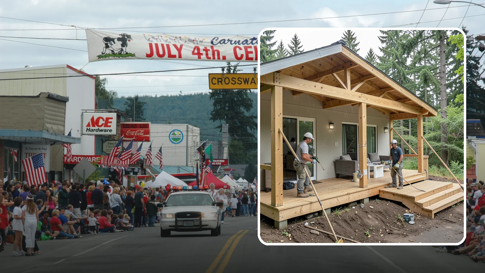 Covered Porch Construction in Carnation, King County, WA - Covered porch construction that adds a roofed, rain-protected space to your home's exterior.