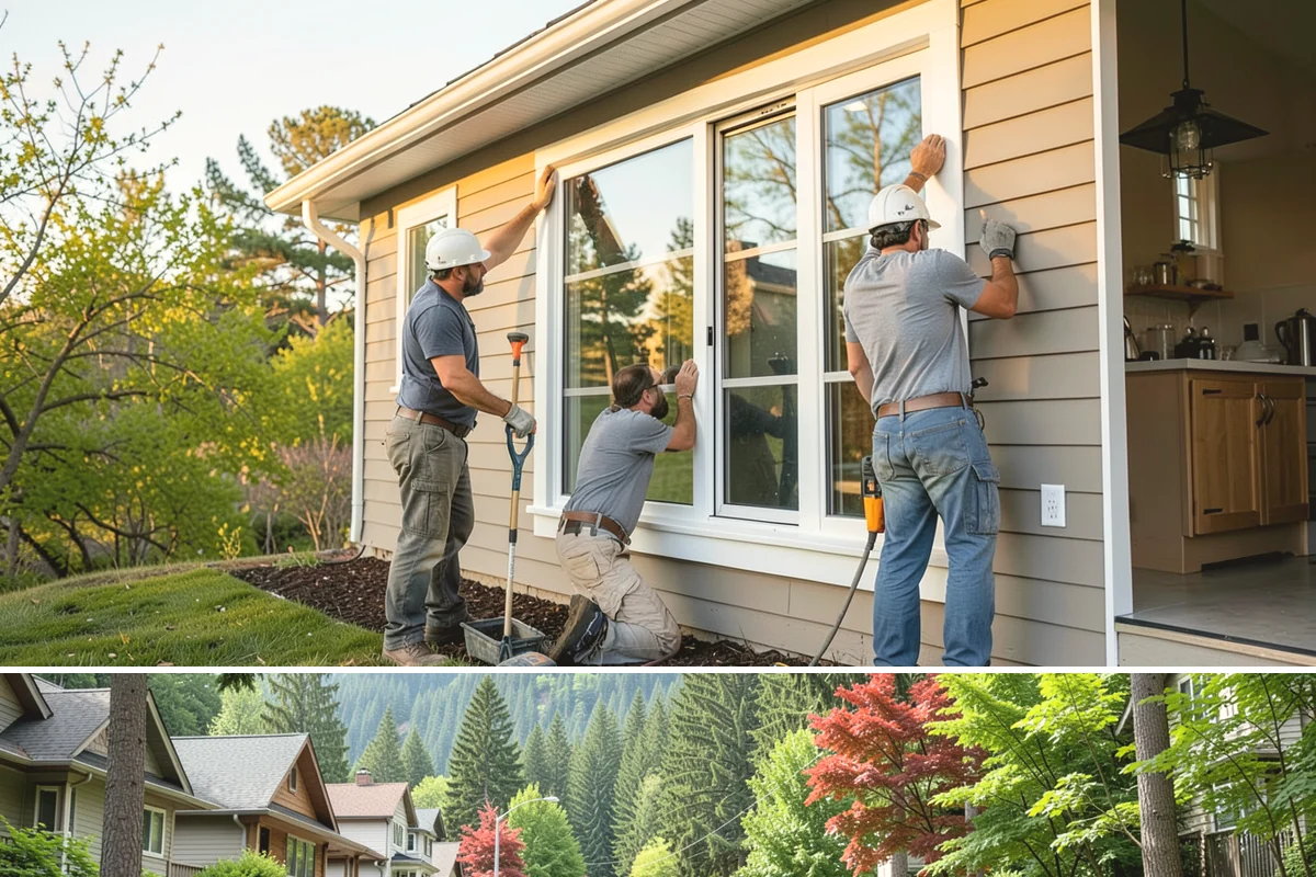 Covered Porch Construction in Darrington, Snohomish County, WA - Roof tie-ins are safest during the dry summer window when your home's wall stays protected during construction.