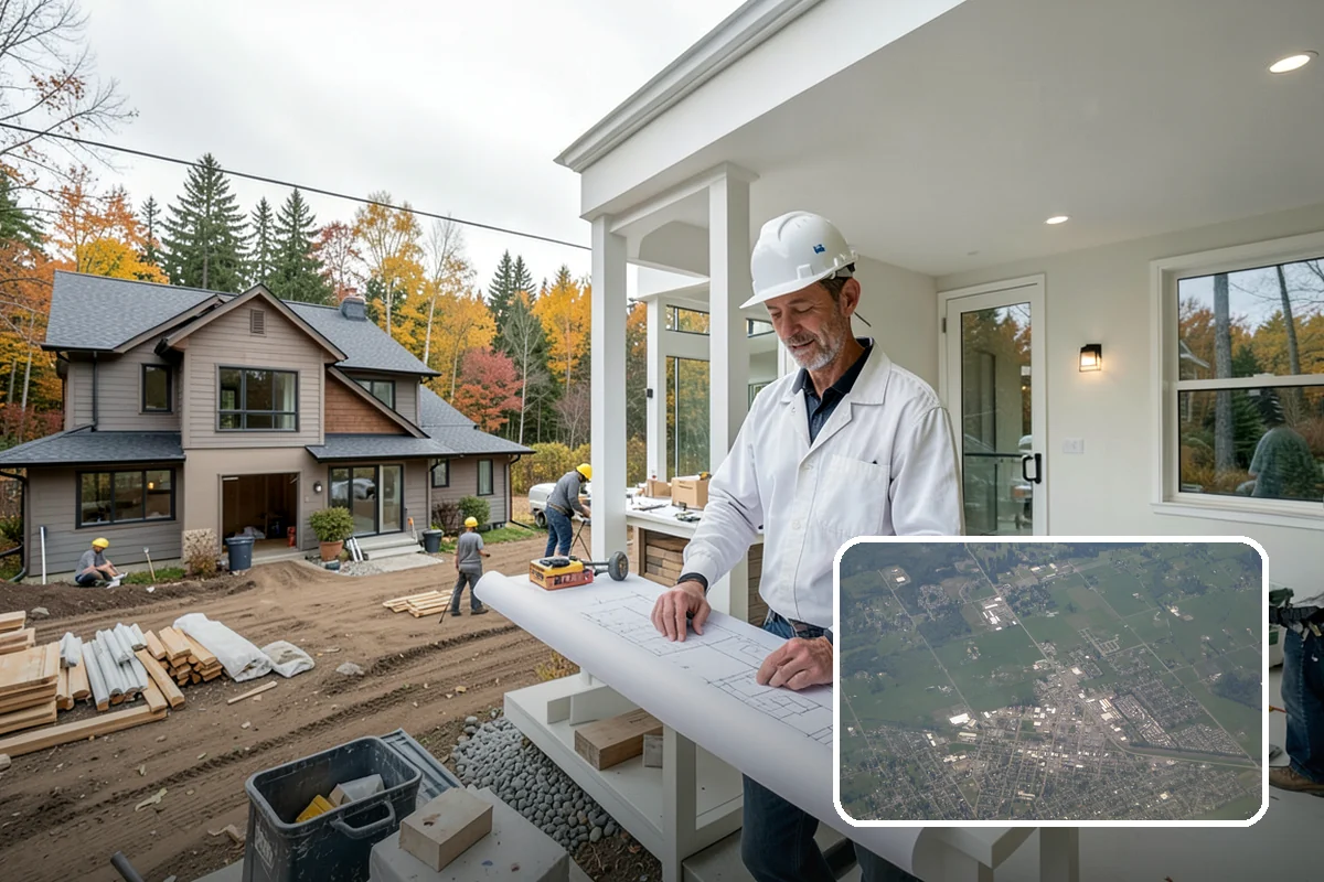 Covered Porch Construction in Enumclaw, King County, WA - Provides year-round shelter from rain