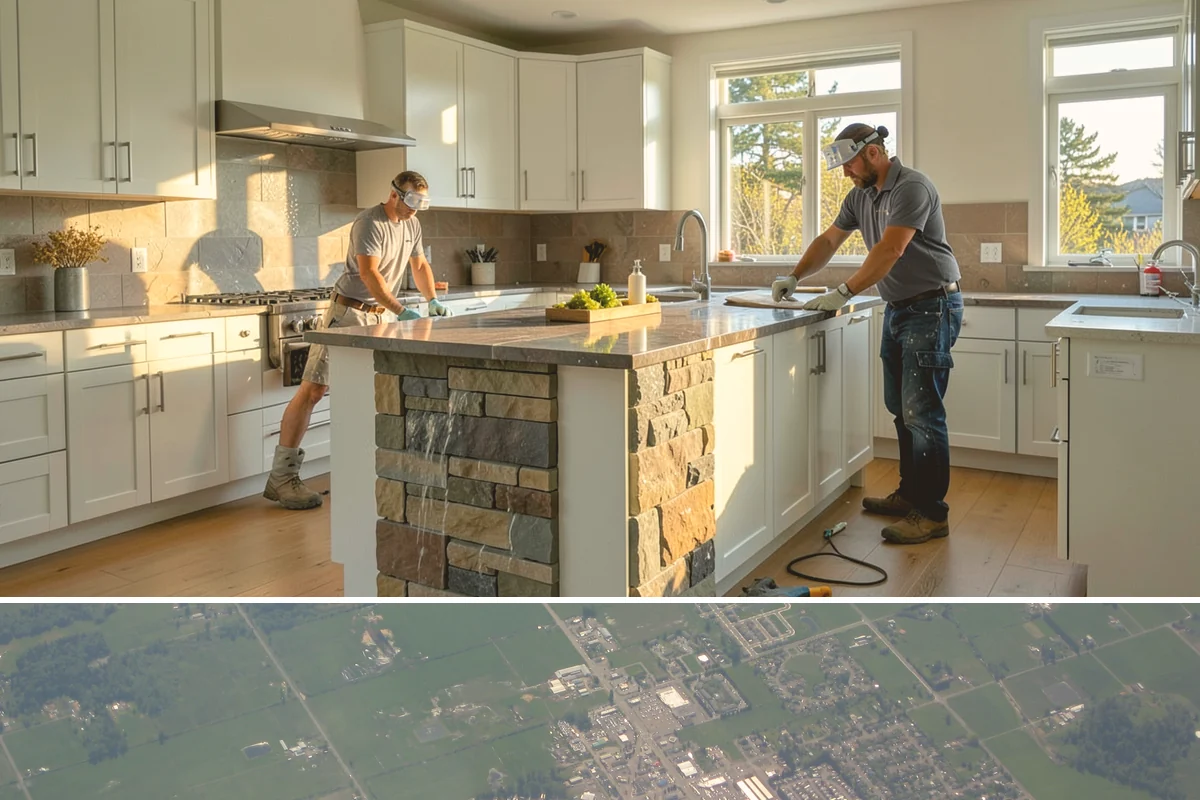 Covered Porch Construction in Enumclaw, King County, WA - Roof tie-ins are safest during the dry summer window when your home's wall stays protected during construction.