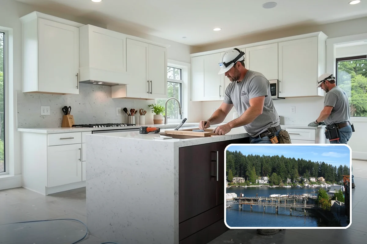Covered Porch Construction in Gig Harbor, Pierce County, WA - Provides year-round shelter from rain