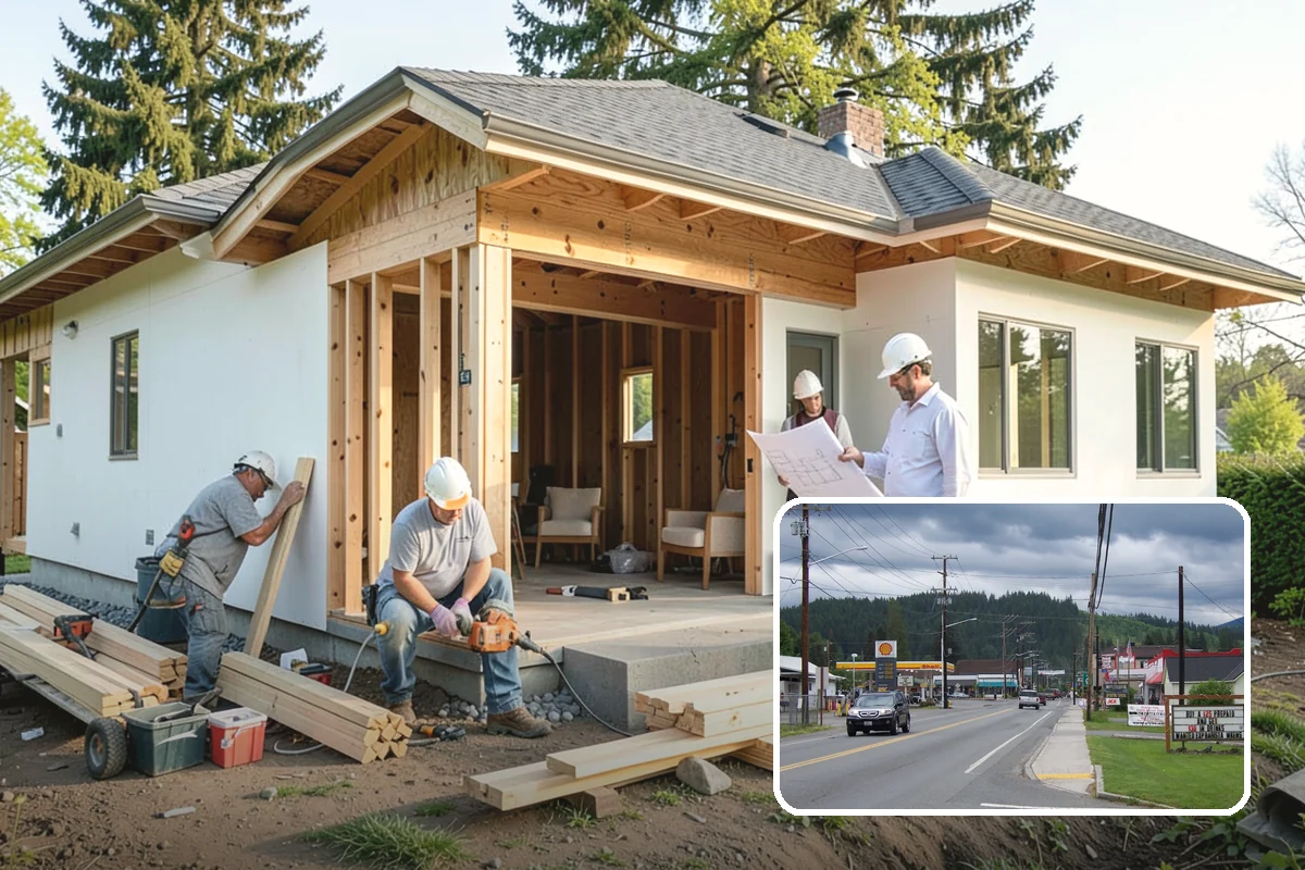 Covered Porch Construction in Granite Falls, Snohomish County, WA - Provides year-round shelter from rain