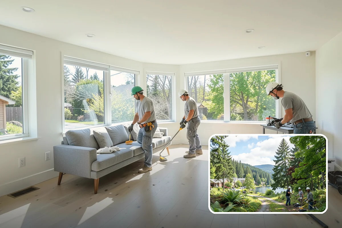 Covered Porch Construction in Lake Forest Park, King County, WA - Provides year-round shelter from rain