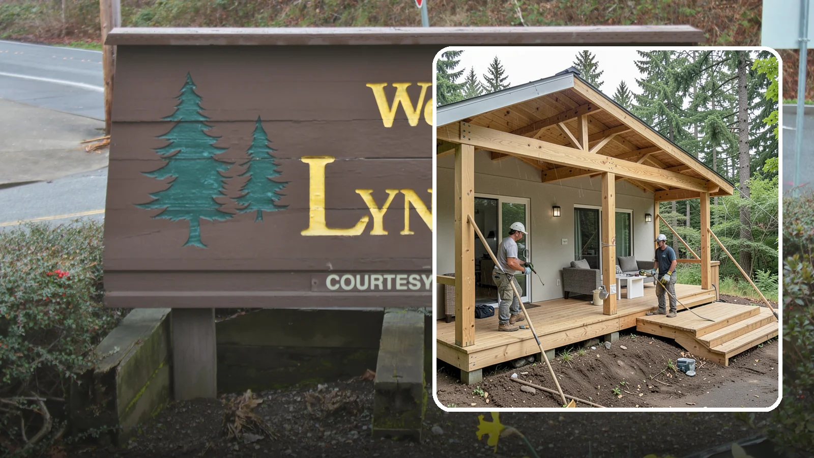 Covered Porch Construction in Lynnwood, Snohomish County, WA - Covered porch construction that adds a roofed, rain-protected space to your home's exterior.