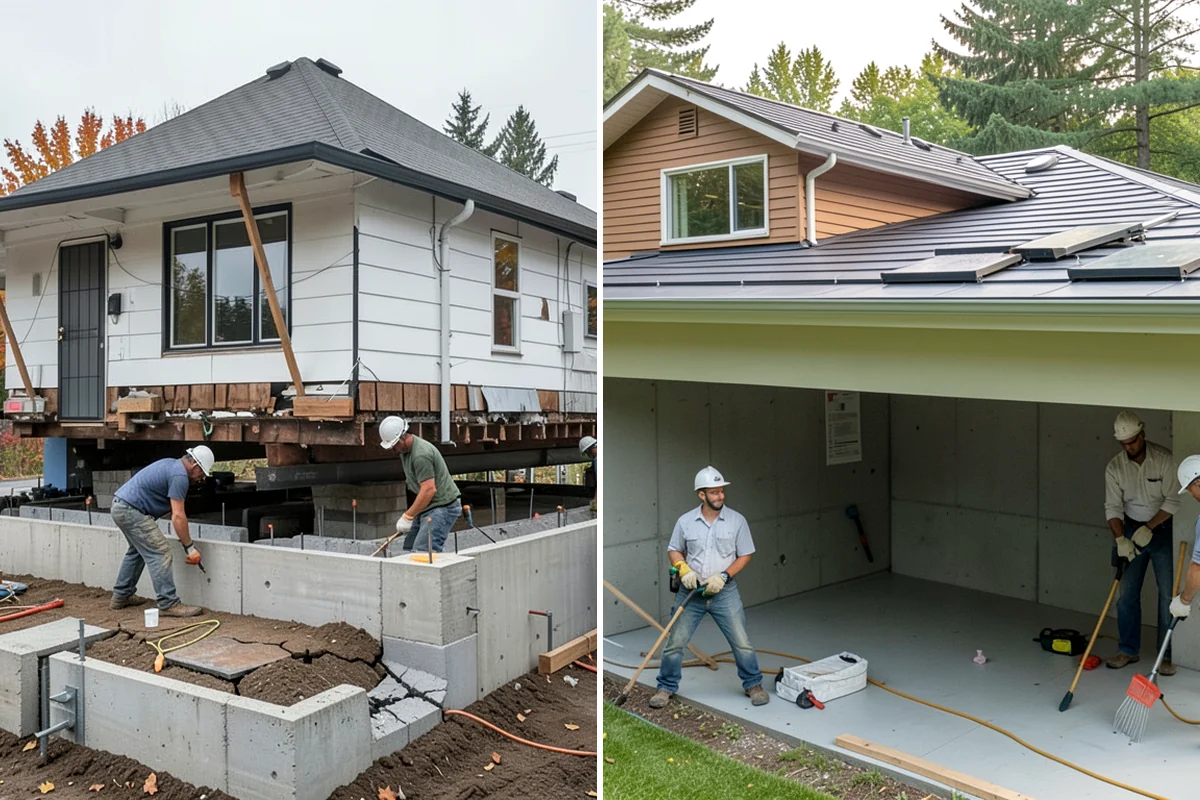 Covered Porch Construction in Maple Valley, King County, WA - Design the covered porch and roofline