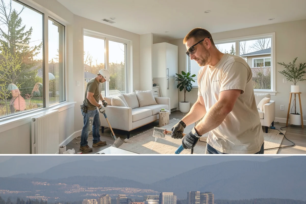Covered Porch Construction in Medina, King County, WA - Roof tie-ins are safest during the dry summer window when your home's wall stays protected during construction.