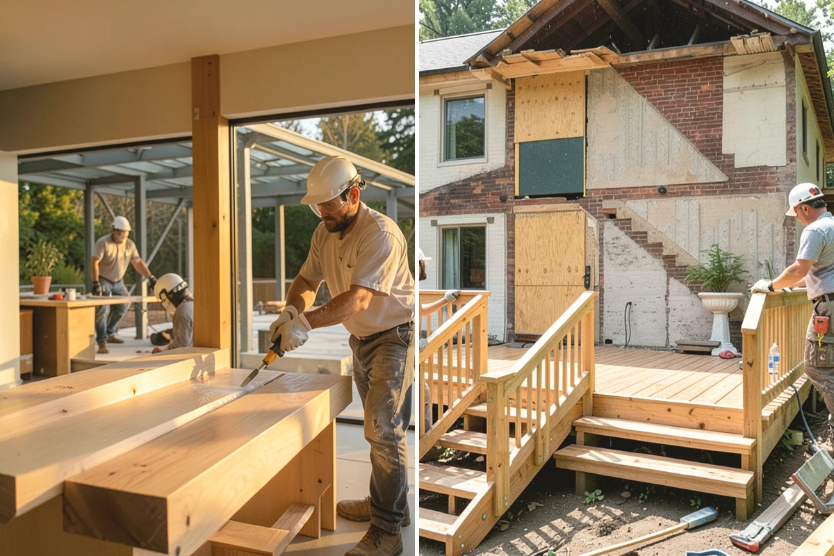 Covered Porch Construction in Mill Creek, Snohomish County, WA - Design the covered porch and roofline
