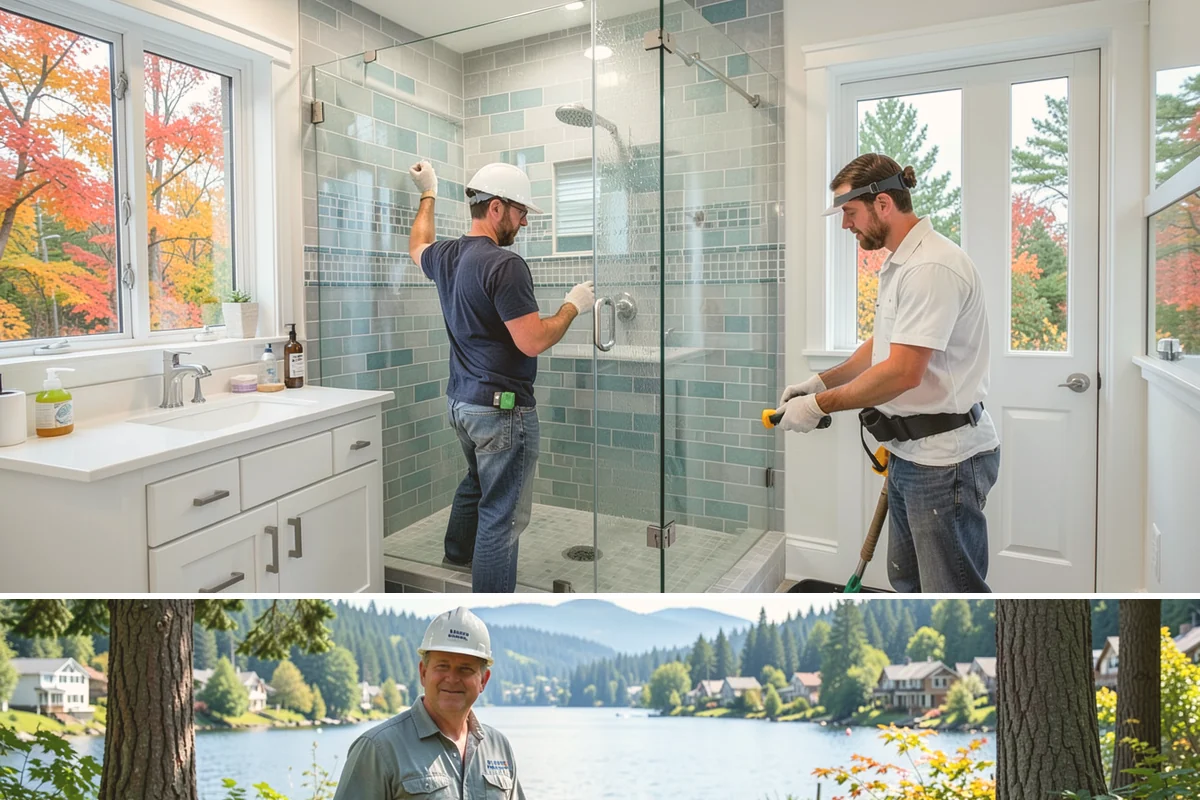 Covered Porch Construction in Milton, King County, WA - Roof tie-ins are safest during the dry summer window when your home's wall stays protected during construction.