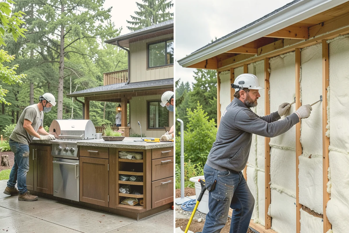 Covered Porch Construction in Orting, Pierce County, WA - Design the covered porch and roofline