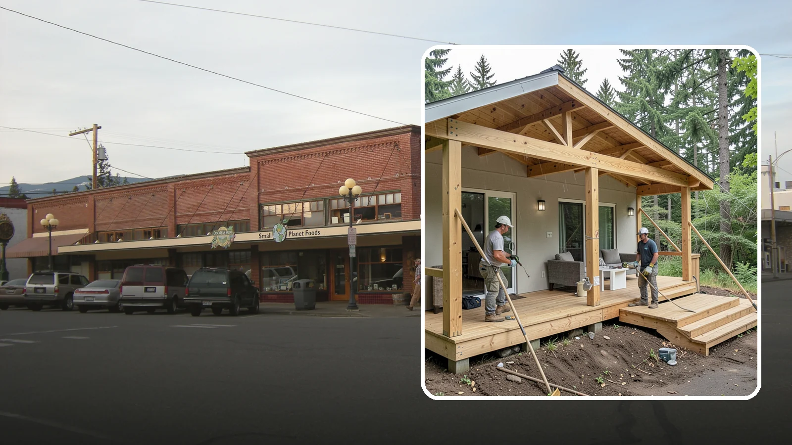Covered Porch Construction in Sedro-Woolley, Skagit County, WA - Covered porch construction that adds a roofed, rain-protected space to your home's exterior.