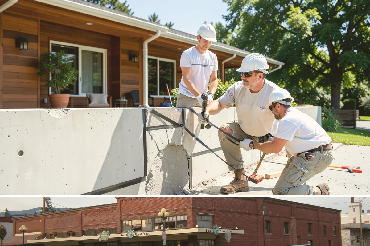 Covered Porch Construction in Sedro-Woolley, Skagit County, WA - Roof tie-ins are safest during the dry summer window when your home's wall stays protected during construction.