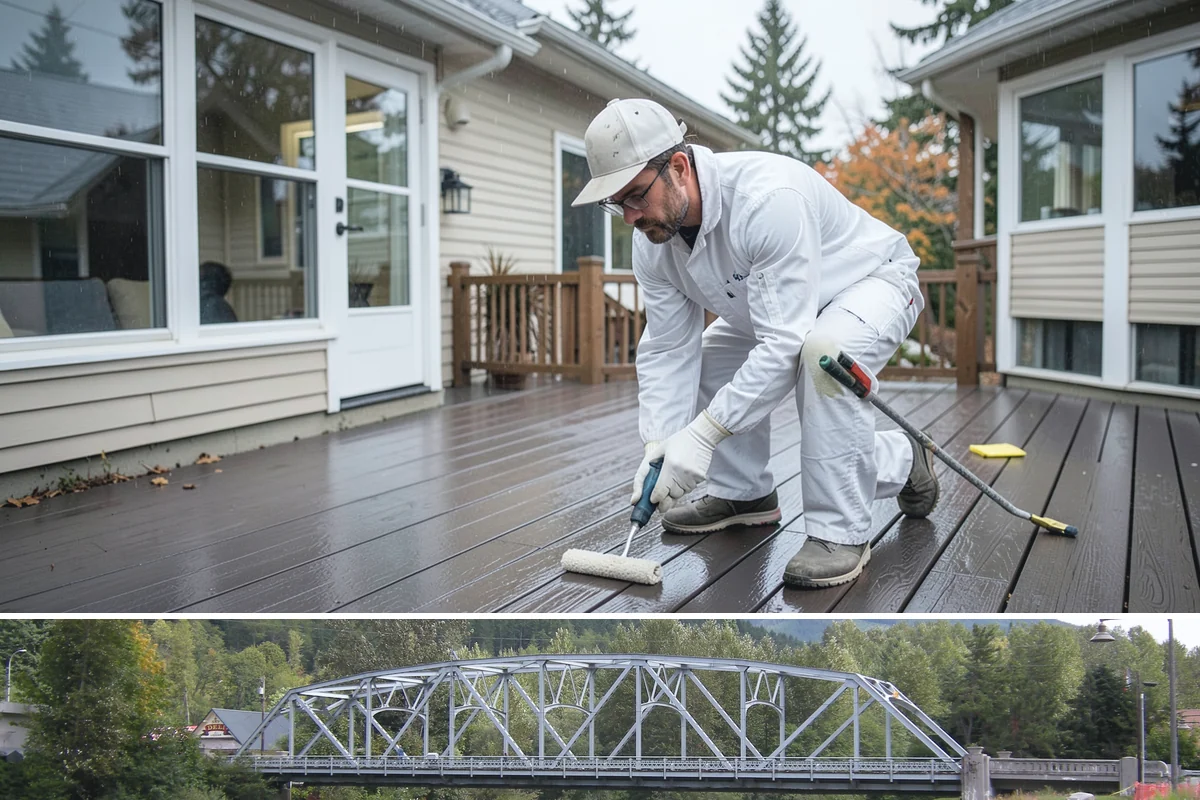 Covered Porch Construction in Skykomish, King County, WA - Roof tie-ins are safest during the dry summer window when your home's wall stays protected during construction.