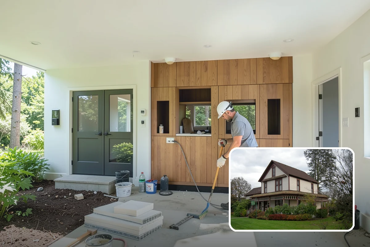 Covered Porch Construction in Sumner, Pierce County, WA - Provides year-round shelter from rain