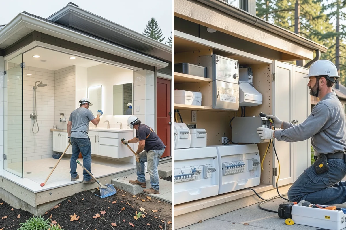 Covered Porch Construction in Sumner, Pierce County, WA - Design the covered porch and roofline