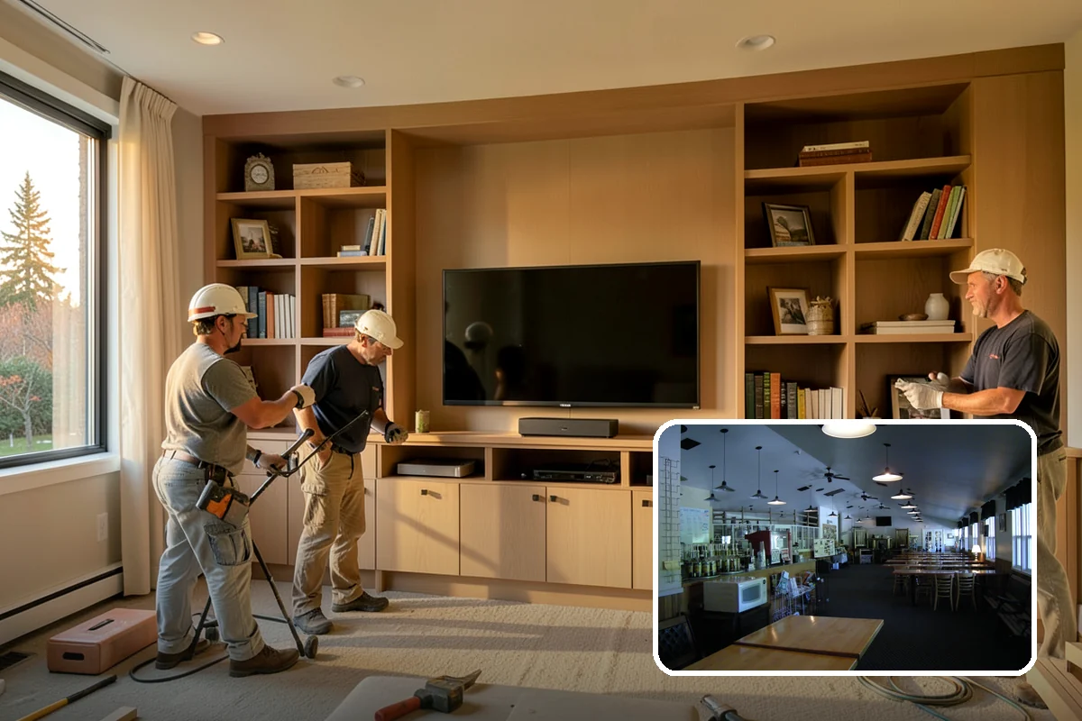 Craft Room Remodeling in Black Diamond, King County, WA - Abundant custom storage for supplies and tools