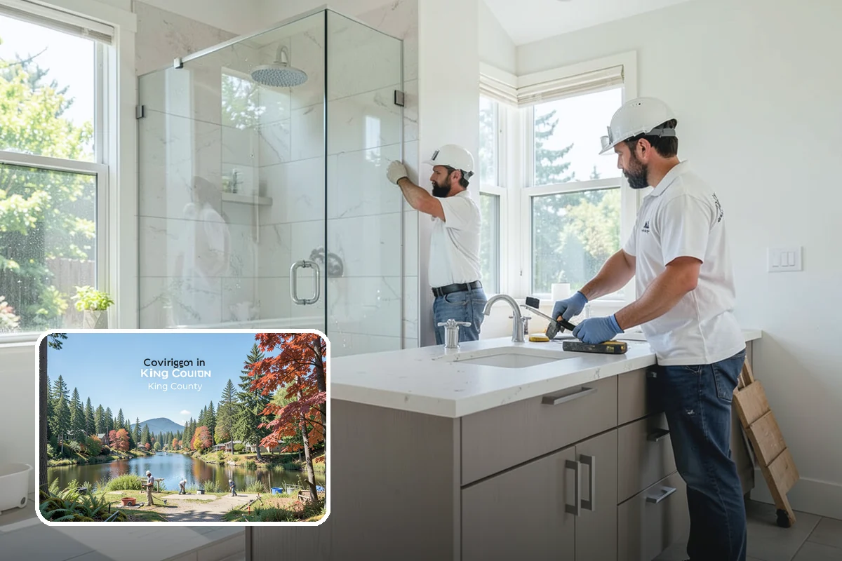 Craft Room Remodeling in Covington, King County, WA - Abundant custom storage for supplies and tools