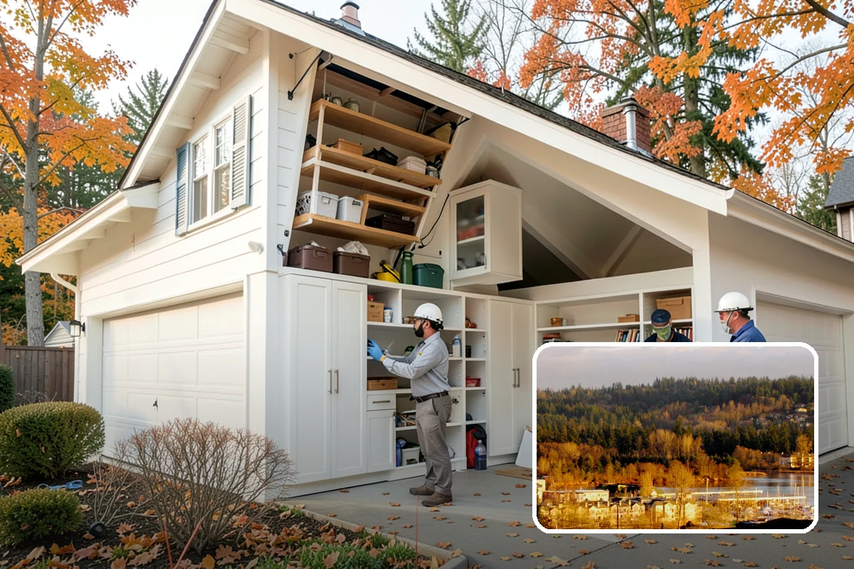 Craft Room Remodeling in Kenmore, King County, WA - Abundant custom storage for supplies and tools
