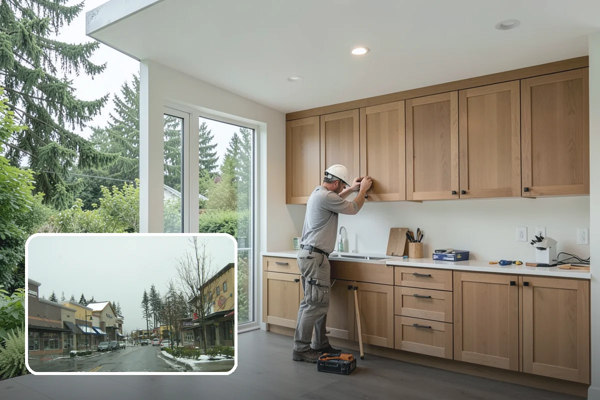Craft Room Remodeling in Mill Creek, Snohomish County, WA - Abundant custom storage for supplies and tools