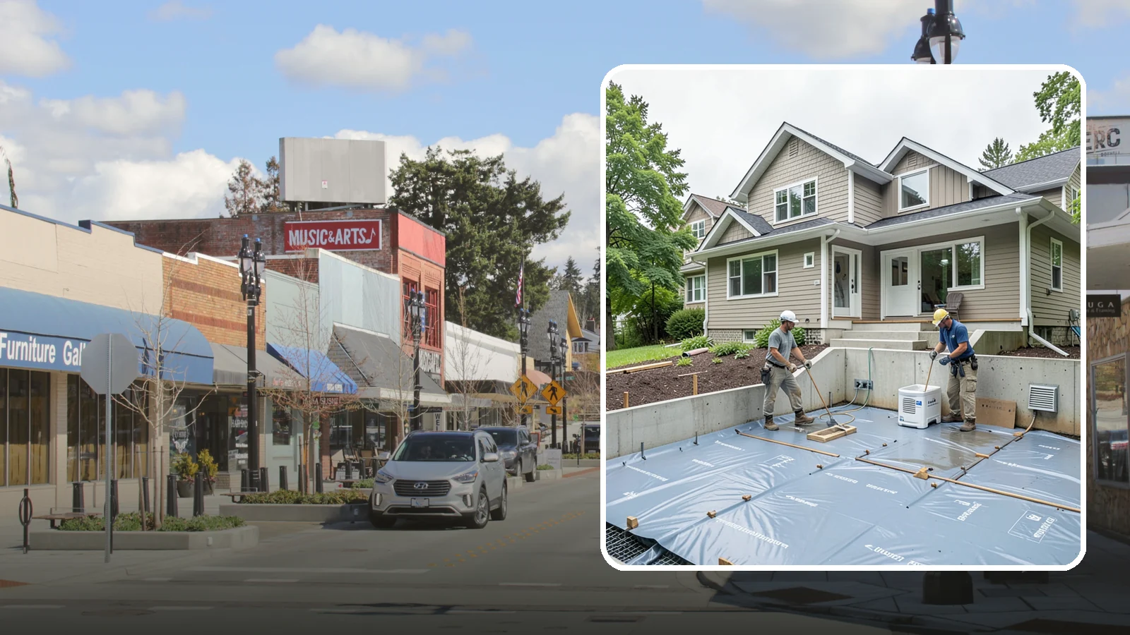 Crawlspace Encapsulation in Bothell, King County, WA - Sealing your crawlspace with a heavy-duty liner and moisture controls to keep Puget Sound damp out of the structure beneath your...
