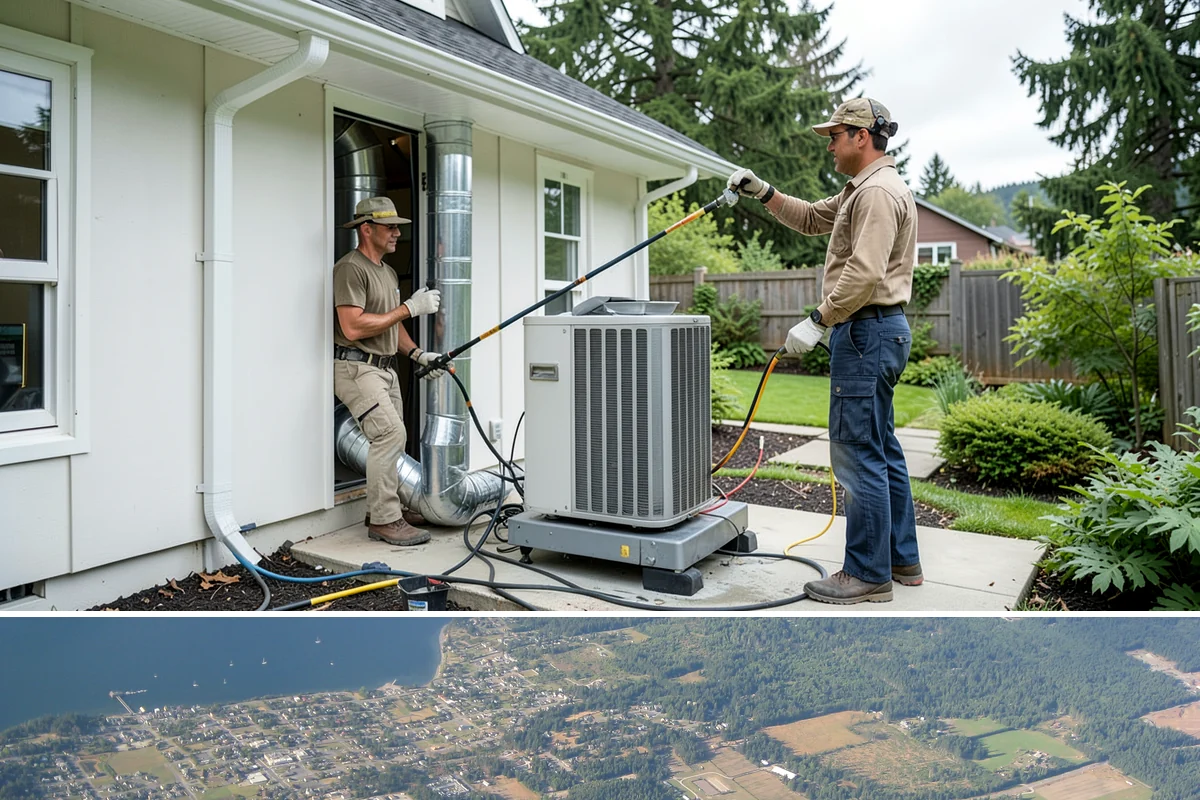 Crawlspace Encapsulation in Coupeville, Island County, WA - Encapsulation can be done year-round since the work happens under the house, though drier late-summer conditions make prep and...