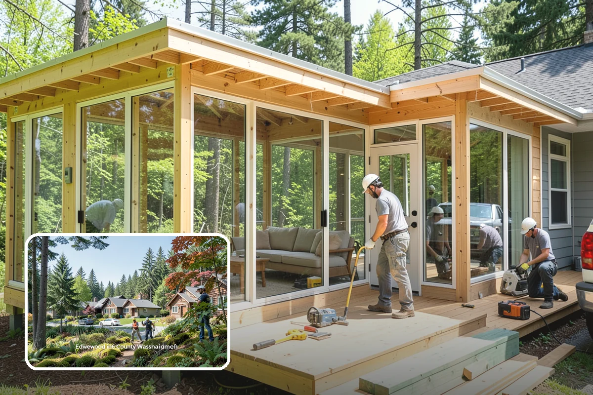 Crawlspace Encapsulation in Edgewood, Pierce County, WA - Stops ground moisture and condensation from reaching floor framing