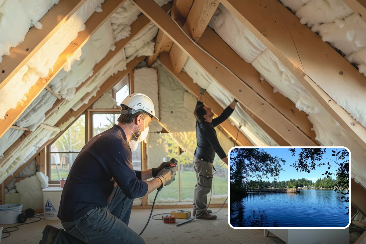 Crawlspace Encapsulation in Federal Way, King County, WA - Stops ground moisture and condensation from reaching floor framing
