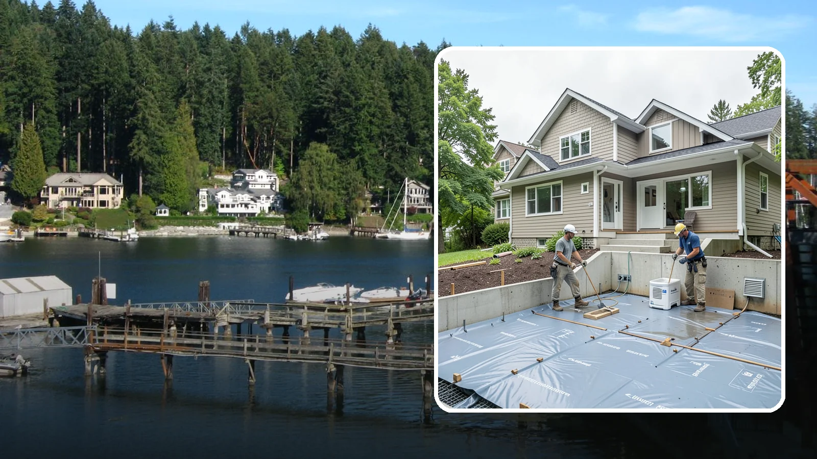 Crawlspace Encapsulation in Gig Harbor, Pierce County, WA - Sealing your crawlspace with a heavy-duty liner and moisture controls to keep Puget Sound damp out of the structure beneath your...