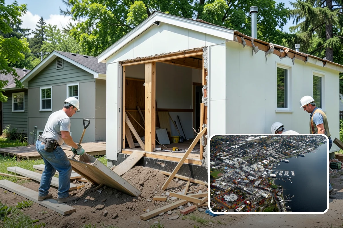 Crawlspace Encapsulation in Kirkland, King County, WA - Stops ground moisture and condensation from reaching floor framing