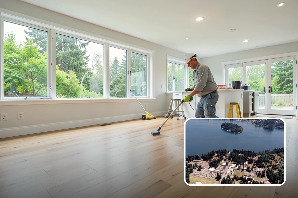 Crawlspace Encapsulation in Lakewood, Pierce County, WA - Stops ground moisture and condensation from reaching floor framing